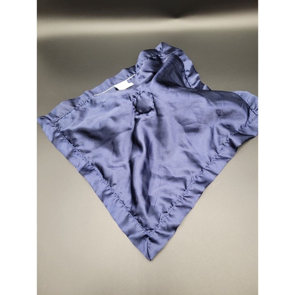 Cloud Island Security Blanket Dinosaur Triceratops Blue Boy Lovey Satin Plush - Picture 5 of 8